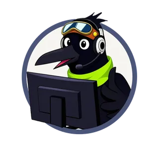 Russel the crow, Crow Loop Studio's mascot