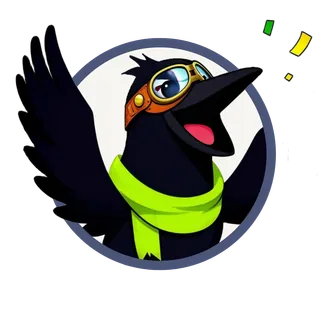 Russel the crow, Crow Loop Studio's mascot